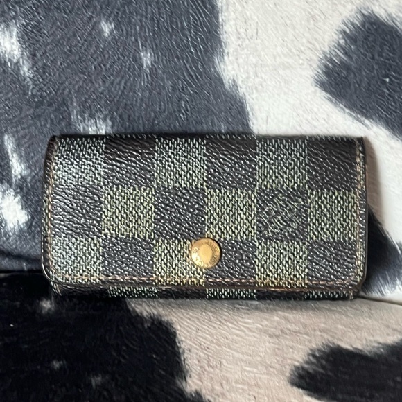 Louis Vuitton Damier Ebene Four Key Holder Mini Wallet FL3087 - Picture 1 of 15